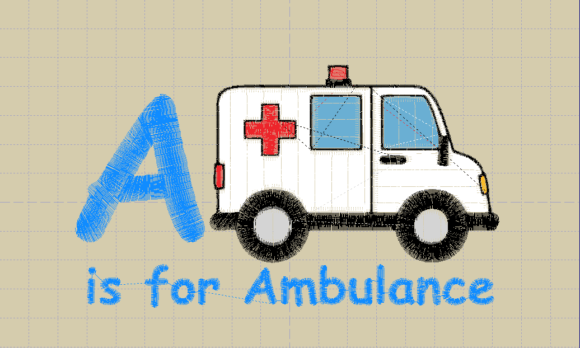 A is for Ambulance: A Seasonal Embroidery Review