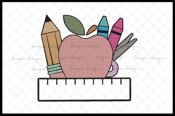 Apple Back to School: A Seasonal Embroidery Gem
