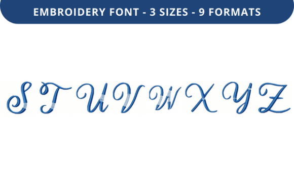 Bethilda Font Uppercase S to Z: A Seller’s Review for Etsy & Small Shop Embroidery