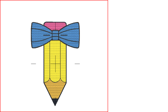 Boy Pencil Bowtie: A Seasonal Embroidery Staple