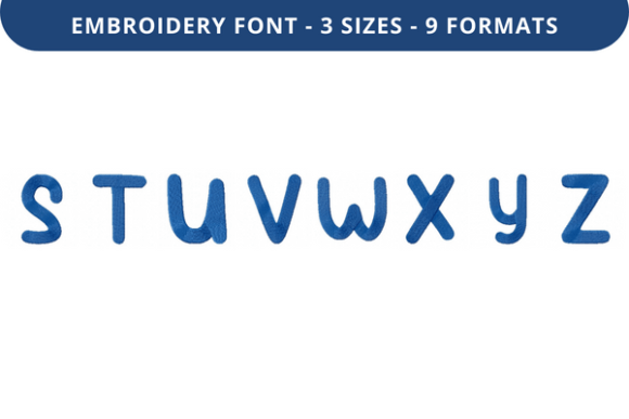 Evaluating Puhoy Font Lowercase S to Z for Boutique Sweatshirt Embroidery