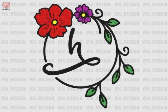 Floral Elegance Meets Seasonal Charm with Flower Font H