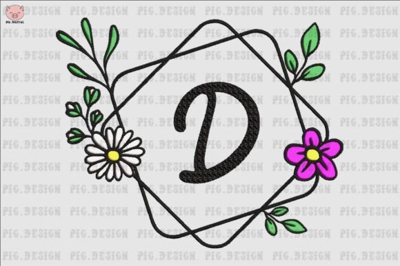 Flower Daisy Font D: A Designer’s Review for Boutique Sweatshirt Embroidery