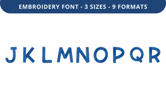 Gumbies Font Uppercase J to R: A Seasonal Embroidery Review