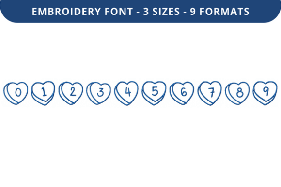 Talking Hearts Font 0 to 9: A Seasonal Embroidery Designer’s Review